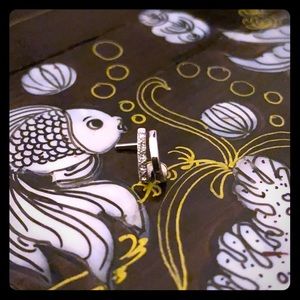 Silver Rhinestone Nose Ring